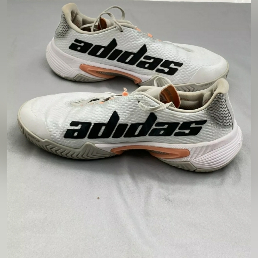 Adidas Barricade 'Grey Ambient Blush' Tennis Sneakers Women Size 8 or Men 6.5